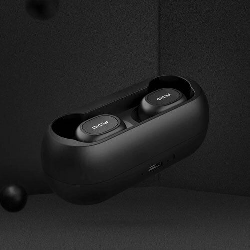 QCY T1c In-ear Bluetooth Handsfree Earphones with Charging Case Black view 5