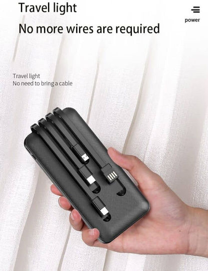 Treqa TR-931 Power Bank 10000mAh with USB-A Port Black view 2