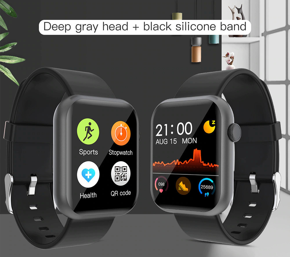 RFIT Aluminium Smartwatch with Heart Rate Monitor (Black) view 7