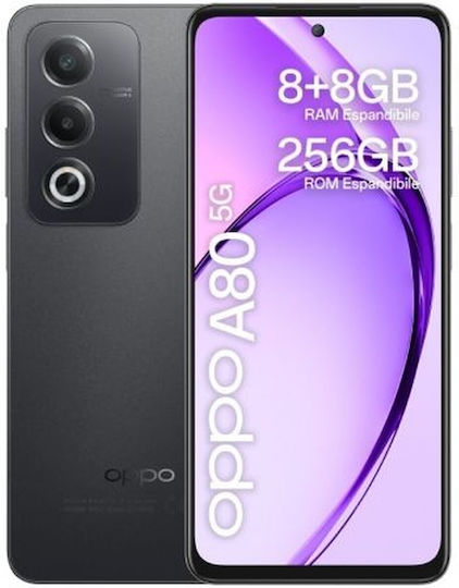 Oppo A80 5G Dual SIM (8GB/256GB) Black view 1