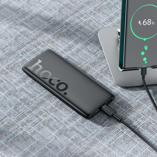 Hoco J122 Power Bank 10000mAh with USB-A Port and USB-C Port Quick Charge 2.0 / Quick Charge 3.0 Black view 4