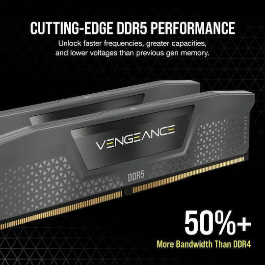 Corsair Vengeance K2 DDR5 with Module 1x32GB and Speed 6400 for Desktop CMK32GX5M2B6400Z30 vue 7