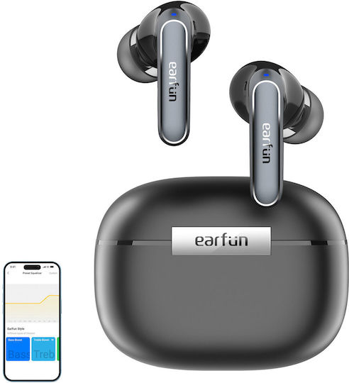 Earfun Air2 In-ear Bluetooth Handsfree Earphones with Sweat Resistance and Charging Case Black