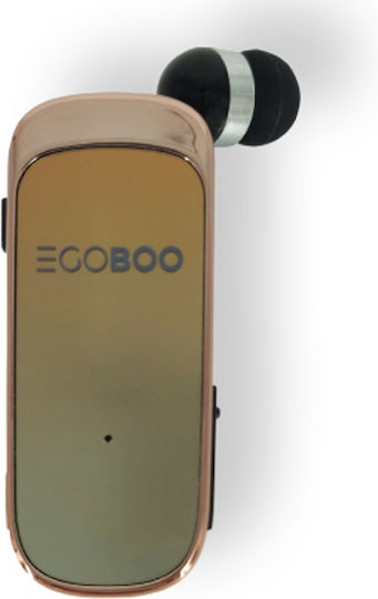 Egoboo Clip+go In-ear Bluetooth Handsfree Earphones Gold vue 3