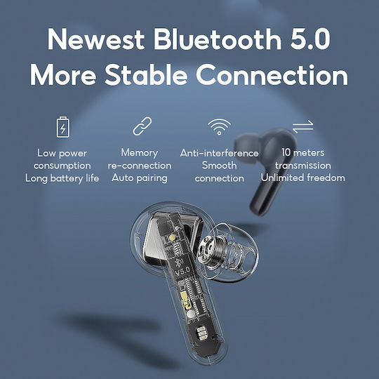 Haylou GT3 In-ear Bluetooth Handsfree Earphones with Sweat Resistance and Charging Case Black view 5