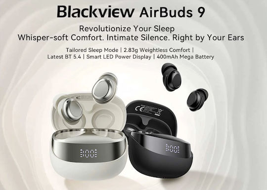 BlackView AirBuds 9 Bluetooth Handsfree Earphones with Charging Case Beige view 8