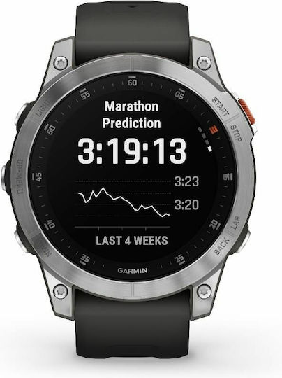 Garmin Epix (Gen 2) Stainless Steel 47mm Waterproof Smartwatch with Heart Rate Monitor (Slate Steel) view 2