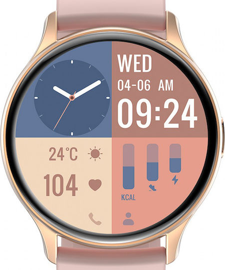 Anell CA89 Smartwatch with Heart Rate Monitor (Pink) view 2