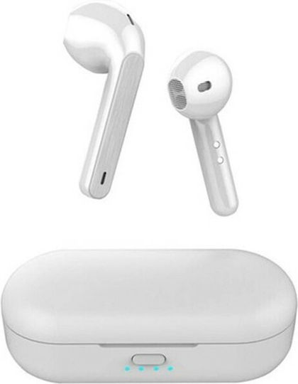 L8 Earbud Bluetooth Handsfree Earphones with Charging Case White view 2