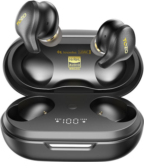 Tozo Golden X1 In-ear Bluetooth Handsfree Earphones with Sweat Resistance and Charging Case Black Ansicht 2
