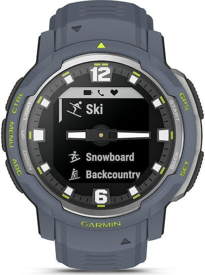 Garmin Instinct Crossover 45mm Waterproof Smartwatch with Heart Rate Monitor (Granite Blue) view 4