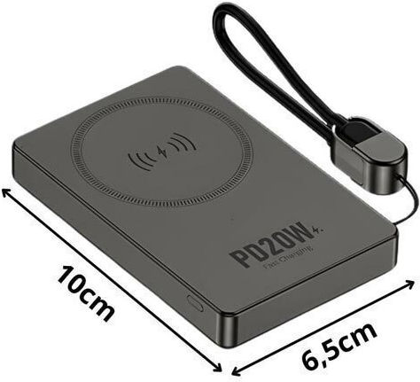 AT0639 Power Bank 10000mAh 20W Power Delivery Gray view 5