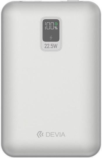 Devia EP202 Mini Power Bank 10000mAh 22.5W Silver view 1