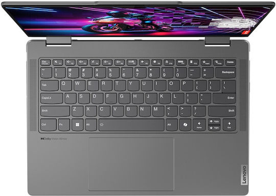 Lenovo Yoga 7 2-in-1 14AHP9 14" OLED Touchscreen (Ryzen 5-8640HS/16GB/512GB SSD/W11 Home) Storm Grey (US Keyboard) view 3