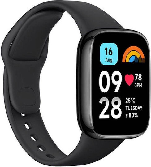 Xiaomi Redmi Watch 3 Active Waterproof with Heart Rate Monitor (Black) view 3
