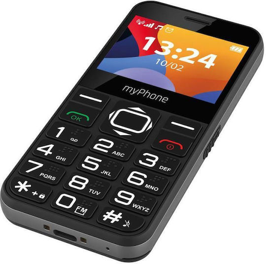MyPhone Halo 3 Single SIM Mobile with Large Buttons (English Menu) Black view 2