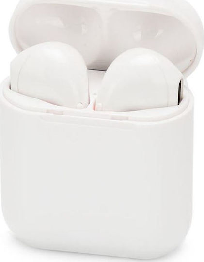 i10-Max Earbud Bluetooth Handsfree Earphones with Charging Case White view 3