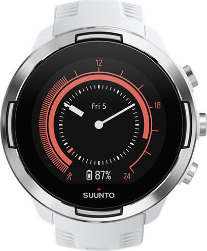 Suunto 9 Baro Stainless Steel 50mm Waterproof Smartwatch with Heart Rate Monitor (White) view 1