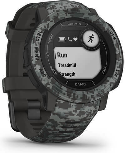 Garmin Instinct 2 Camo Edition 45mm Waterproof Smartwatch with Heart Rate Monitor (Graphite Camo) view 3