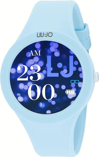 Liu Jo Voice Paint 42mm Smartwatch with Heart Rate Monitor (Light Blue) view 1