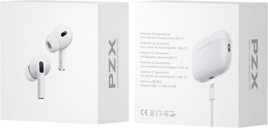 PZX L66 In-ear Bluetooth Handsfree Earphones with Charging Case White view 1
