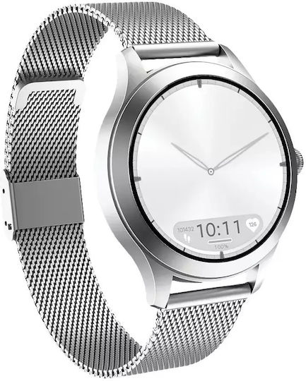 MaxCom FW44 2 Stainless Steel 46mm Smartwatch with SIM and Heart Rate Monitor (Silver) view 9