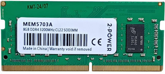2 Power DDR4 with Module 1x8GB and Speed 3200 for Laptop MEM5703A view 1