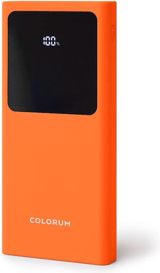 Colorum Power Bank 10000mAh 22.5W with 2 USB-A Ports and USB-C Port xOrange