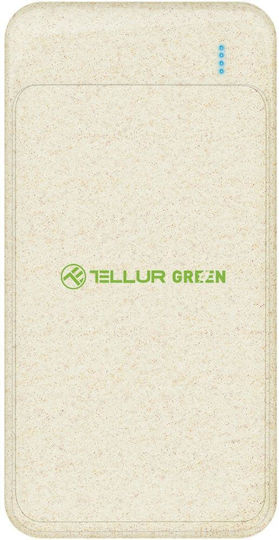 Tellur PD103 Power Bank 10000mAh 18W with 2 USB-A Ports and USB-C Port Power Delivery Green vue 3