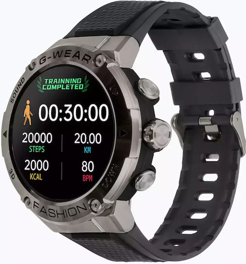 Watchmark G-Wear Smartwatch with Heart Rate Monitor (Black) view 3