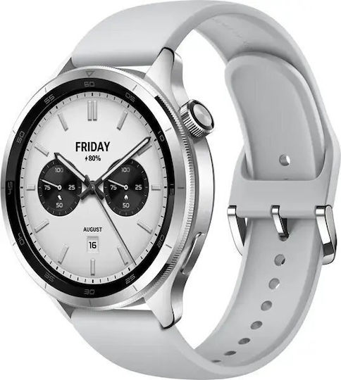 Xiaomi Watch S4 Aluminium 47mm Waterproof with Heart Rate Monitor (Silver) view 2
