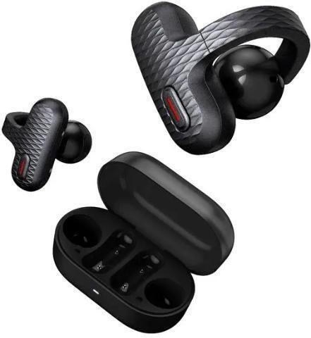 Amazfit Alergare Open Ear Bluetooth Handsfree Earphones with Sweat Resistance and Charging Case Black