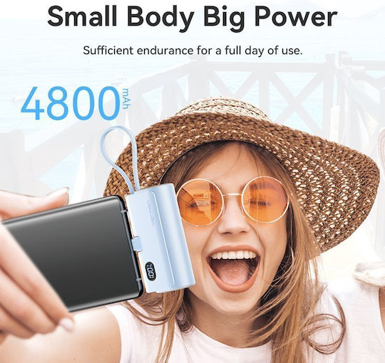 Vention FHQW0 Power Bank 4800mAh 20W with USB-C Port White view 3