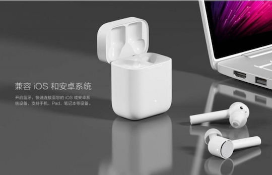 Xiaomi Mi True Wireless Earphones In-ear Bluetooth Handsfree with Sweat Resistance and Charging Case White vue 7