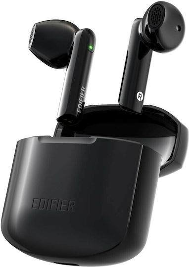 Edifier W200T Mini Earbud Bluetooth Handsfree Earphones with Sweat Resistance and Charging Case Black view 2
