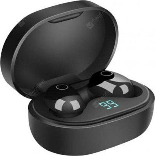 Y16 In-ear Bluetooth Handsfree Earphones with Charging Case Black view 1