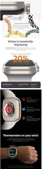 Z70 Ultra 49mm Smartwatch with Heart Rate Monitor (Orange) view 4