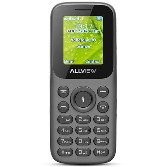 Allview L803 Dual SIM Mobile Phone with Buttons Gray view 2