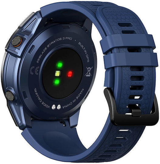 Zeblaze Stratos 3 Pro Aluminium Smartwatch with Heart Rate Monitor (Blue) vue 3