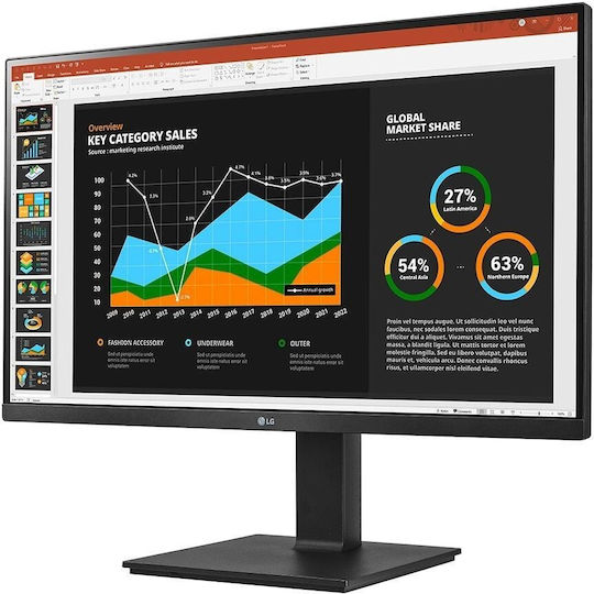 LG 27BQ75QB-B IPS Monitor 27" QHD 2560x1440 with Response Time 5ms GTG vue 3
