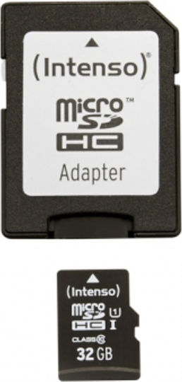 Intenso Premium microSDHC 32GB U1 UHS-I 45MB/s With Adapter view 1