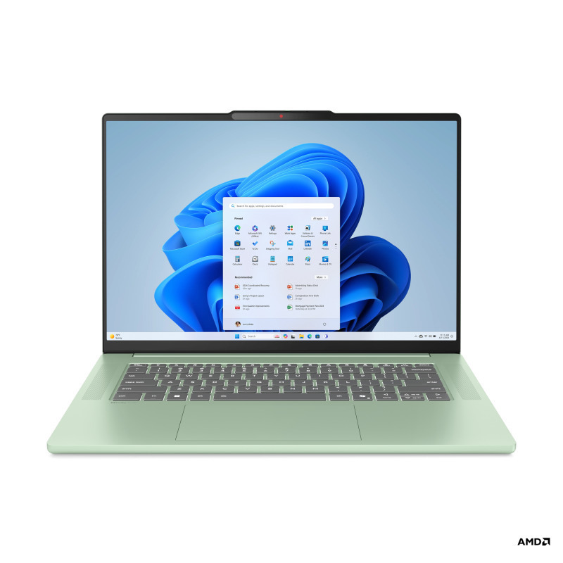Lenovo IdeaPad Slim 5 15ARP10 15.3" IPS FHD+ (Ryzen 7-7735HS/16GB/512GB SSD/No OS) Seafoam Green (International English Keyboard) view 1