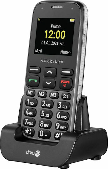 Doro Primo 218 Single SIM Mobile with Buttons Graphite view 3