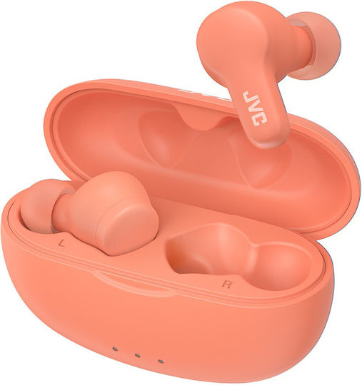 JVC HA-A7T In-ear Bluetooth Handsfree Earphones with Sweat Resistance and Charging Case Peach