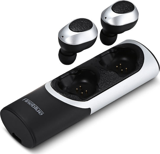 Fineblue RWS-X8 In-ear Bluetooth Handsfree Earphones with Charging Case Black / Gray