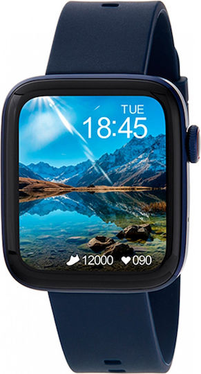 Marea B58010 Smartwatch with Heart Rate Monitor (Blue)
