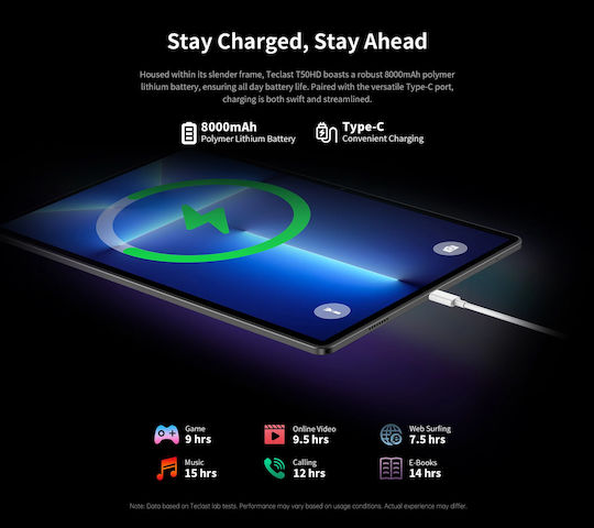 Teclast T50HD 4G 11" Tablet (6GB/256GB) Gray view 6