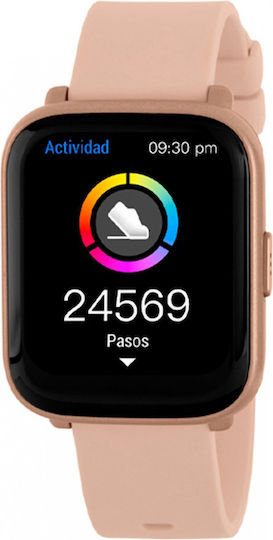 Marea B63001-3 Smartwatch with Heart Rate Monitor (Pink)