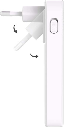 Force Power Power Bank 10000mAh 65W with USB-A Port and 2 USB-C Ports Power Delivery White view 3