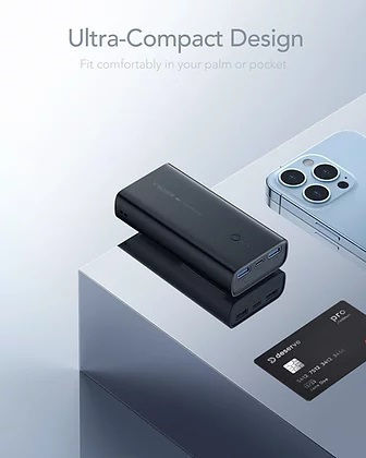 Veger ACE100 Power Bank 10000mAh 20W with 2 USB-A Ports and USB-C Port Power Delivery / Quick Charge 3.0 Black view 5
